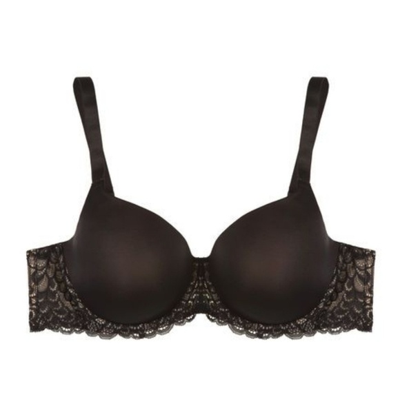 Nwot True&Co Christy Ultimate Coverage Bra Black 38E 38DD Plus Size - Picture 1 of 8